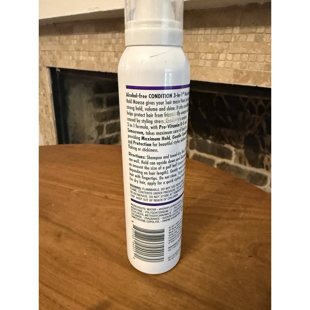( 1 ) Condition 3-In-1 MAX Hold Mousse w/ Sunscreen~Volumizes & Protects~6 oz.